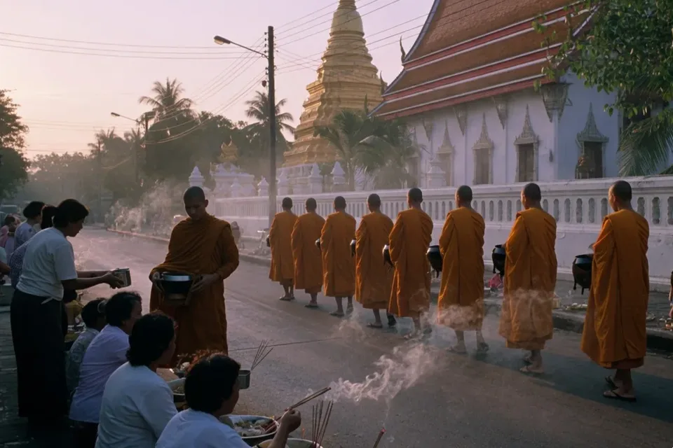 Songkran — Thai New Year — later in the day.